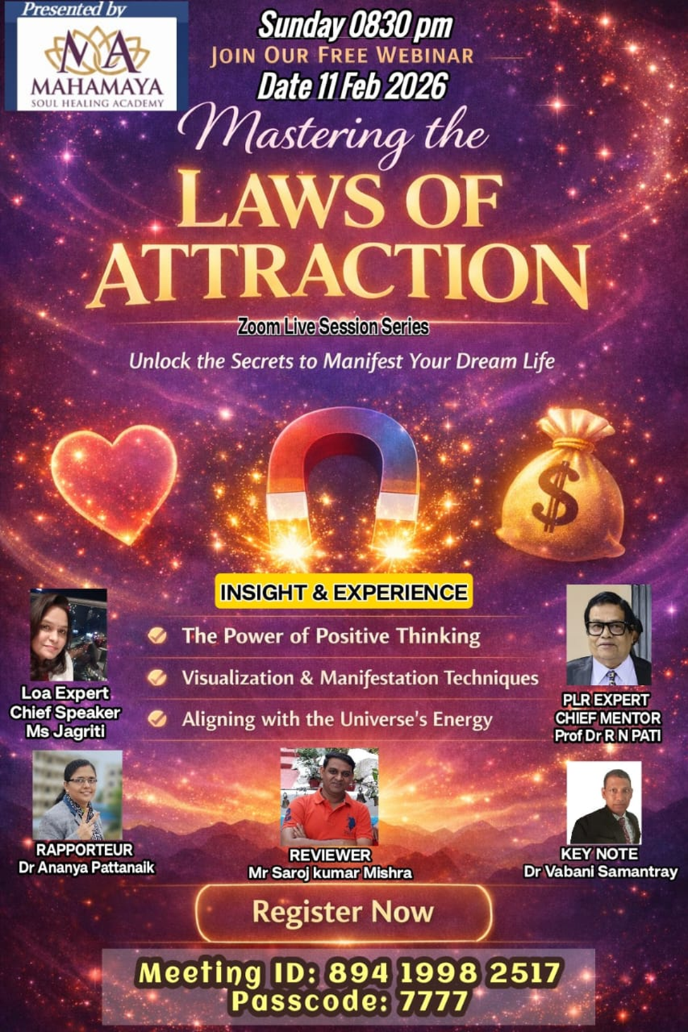 Healing session at Mahamaya Soul Healing Academy