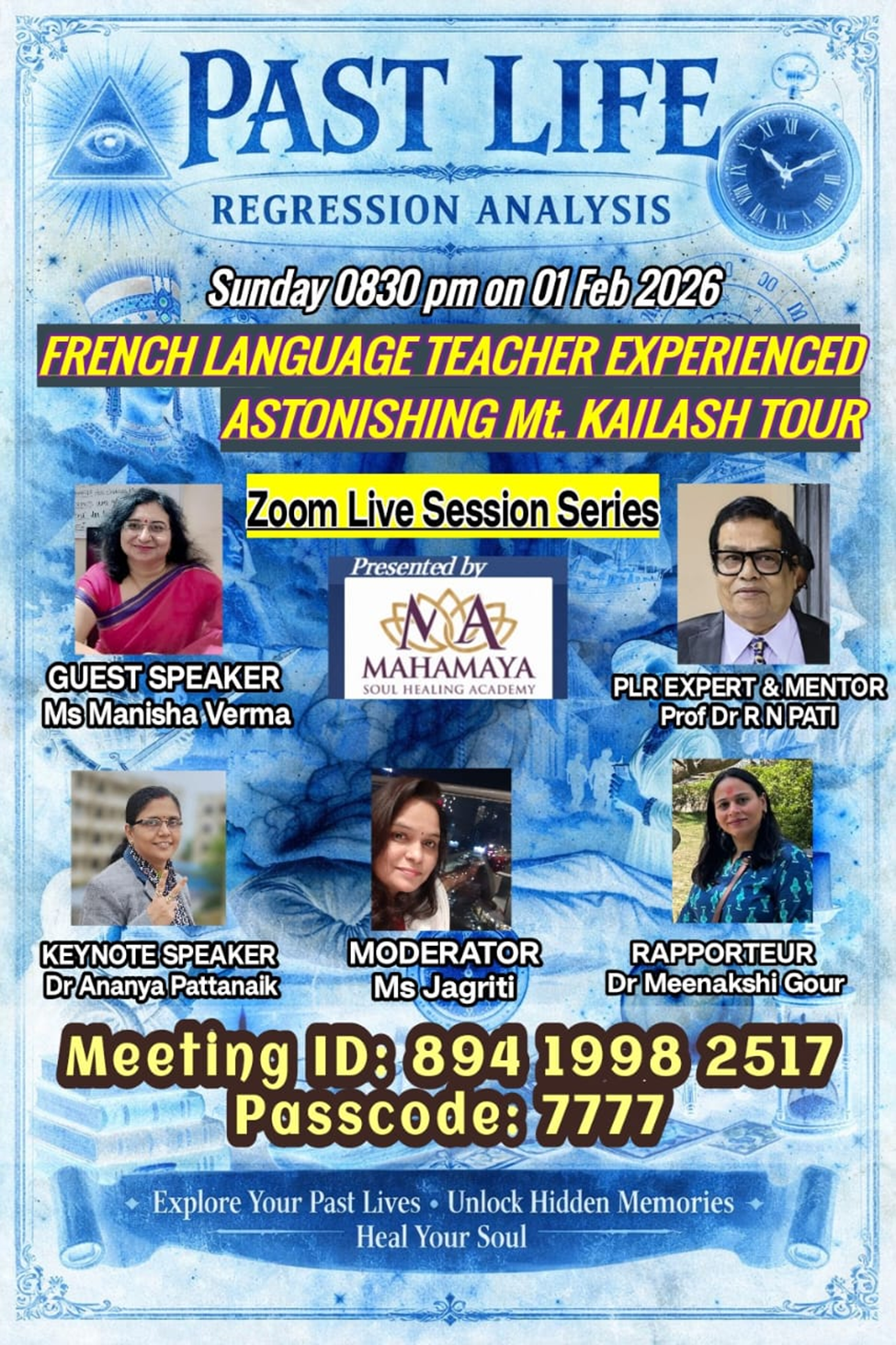 Healing session at Mahamaya Soul Healing Academy