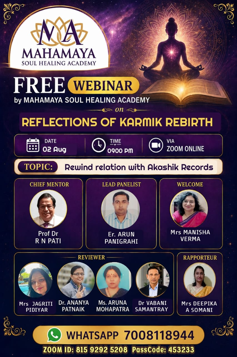 Healing session at Mahamaya Soul Healing Academy