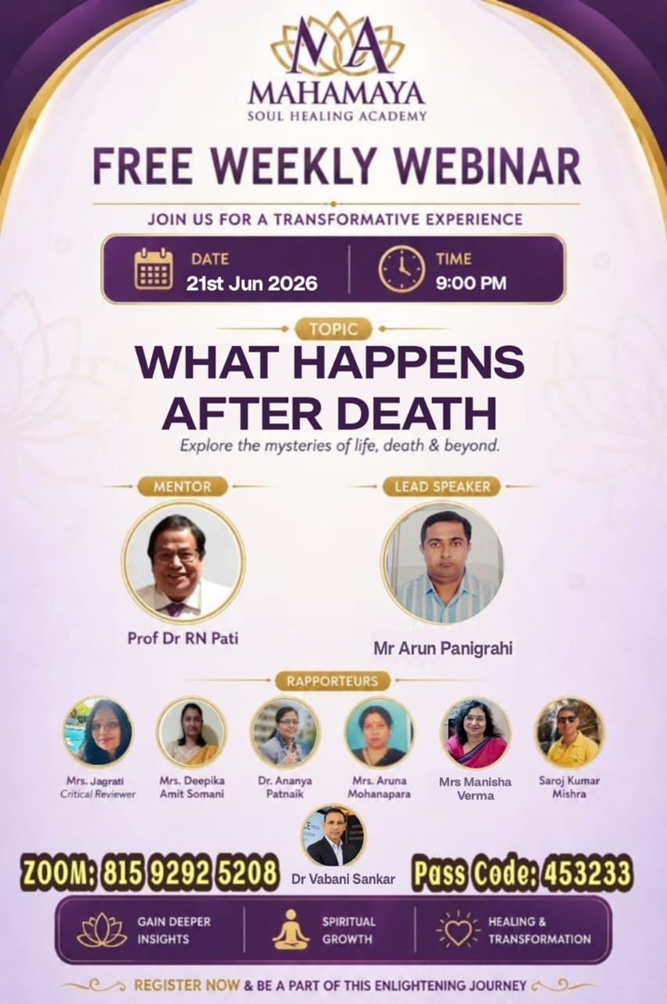 Healing session at Mahamaya Soul Healing Academy
