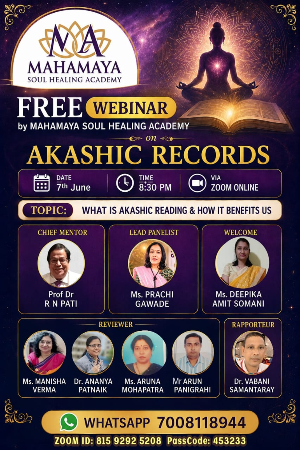 Healing session at Mahamaya Soul Healing Academy