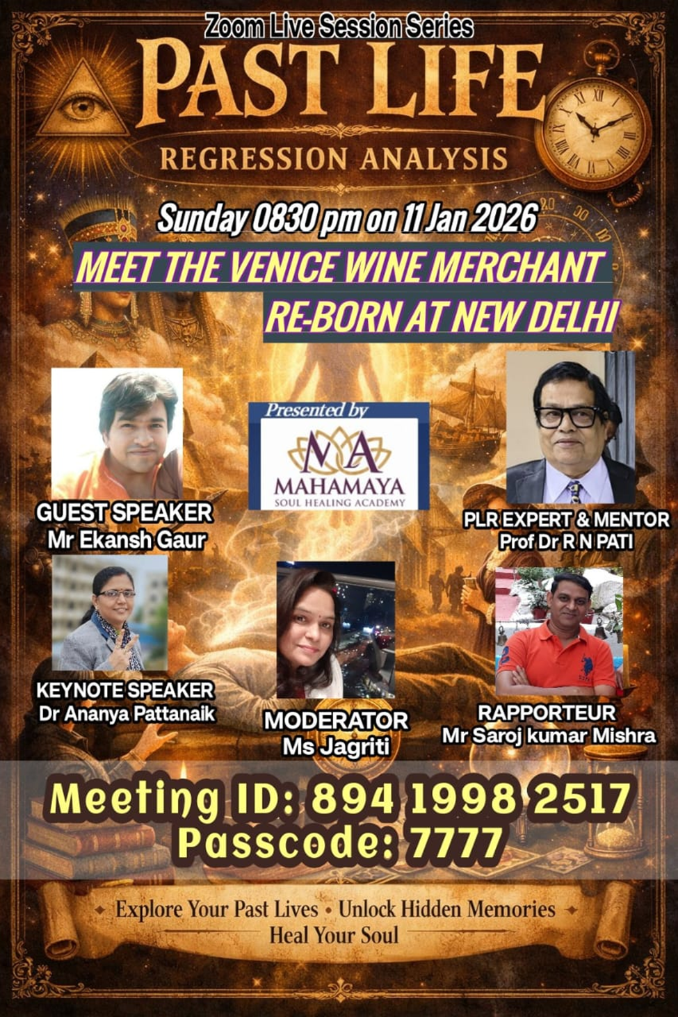 Healing session at Mahamaya Soul Healing Academy